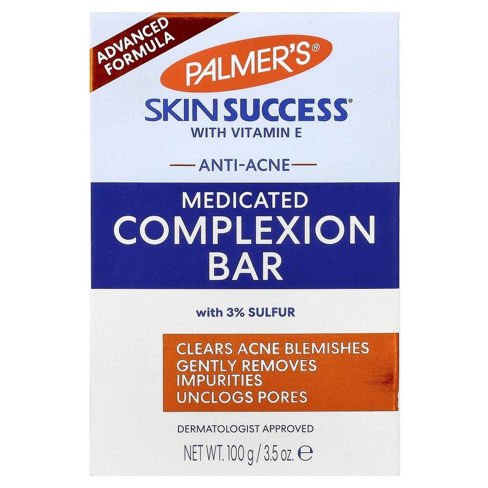 Skin Success with Vitamin E, Anti-Acne  Complexion Bar Soap, 3.5 oz (Pack of 3).